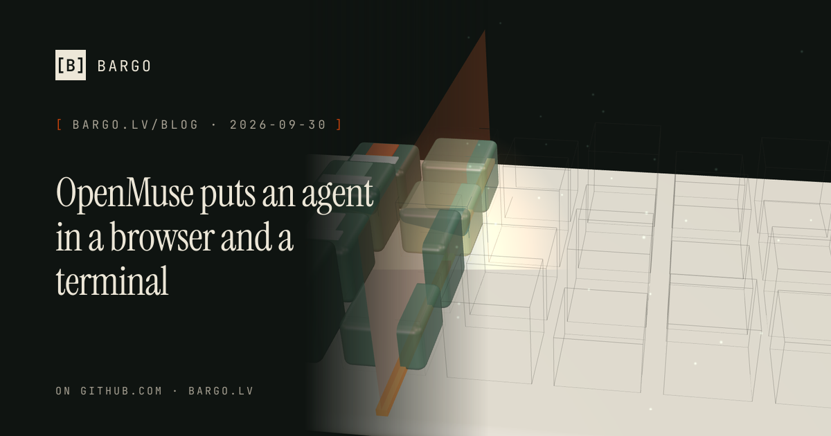 OpenMuse is an alpha, self-hosted agent template that browses, runs commands and keeps a task record you can inspect.