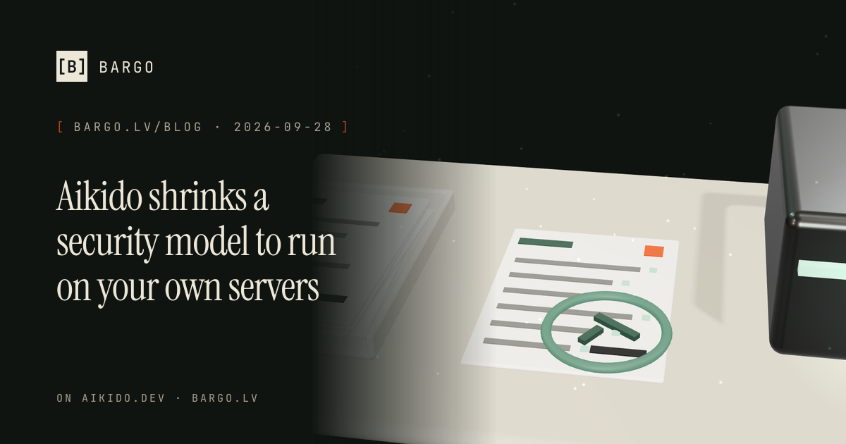 Aikido's Altar shows a large model can be shrunk to fit customer infrastructure, the same trade-off office AI faces.